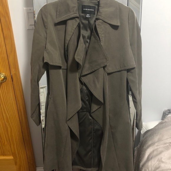 Club Monaco Lindy Trench in olive - Picture 2 of 6